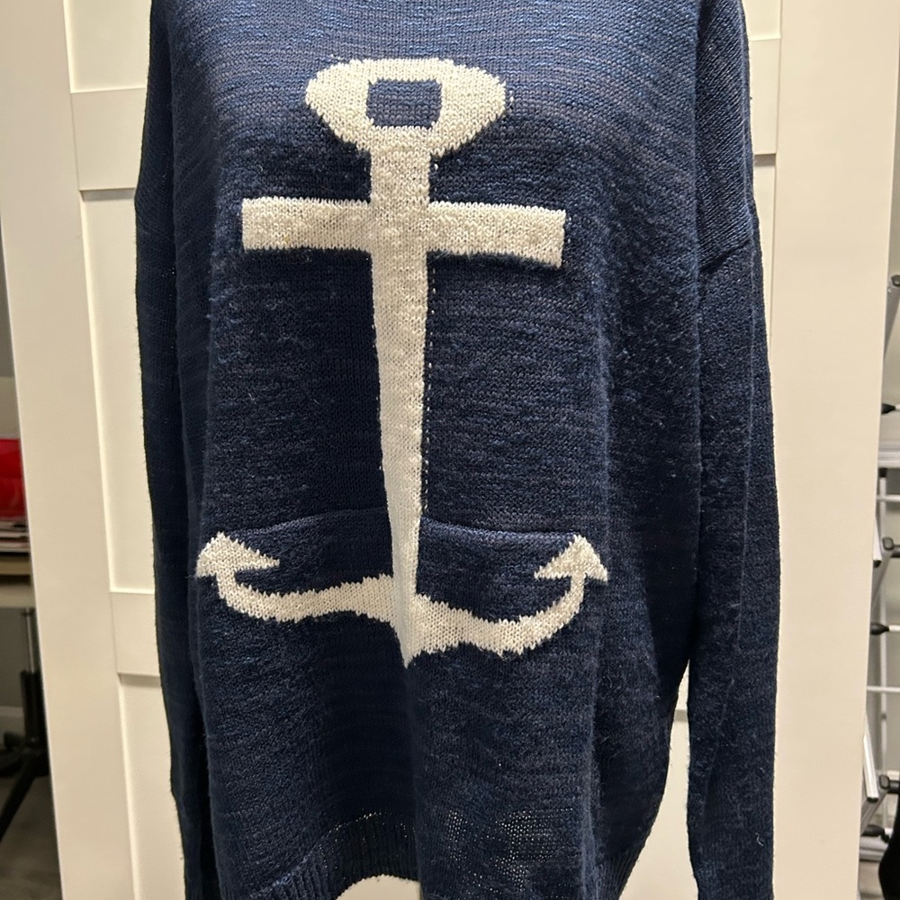 Nautical Navy Crewneck Sweater